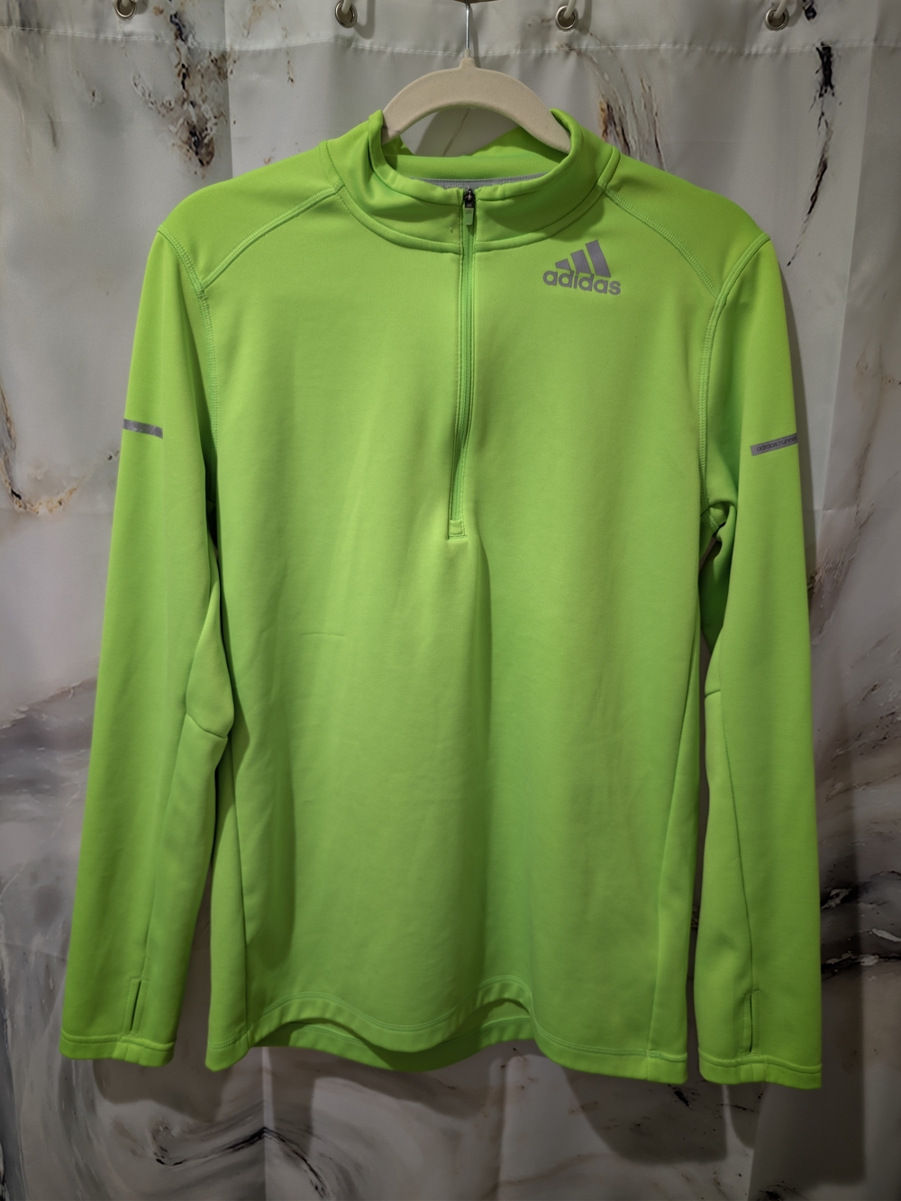 Adidas Running Quarter Zip Sweatshirt, Size M